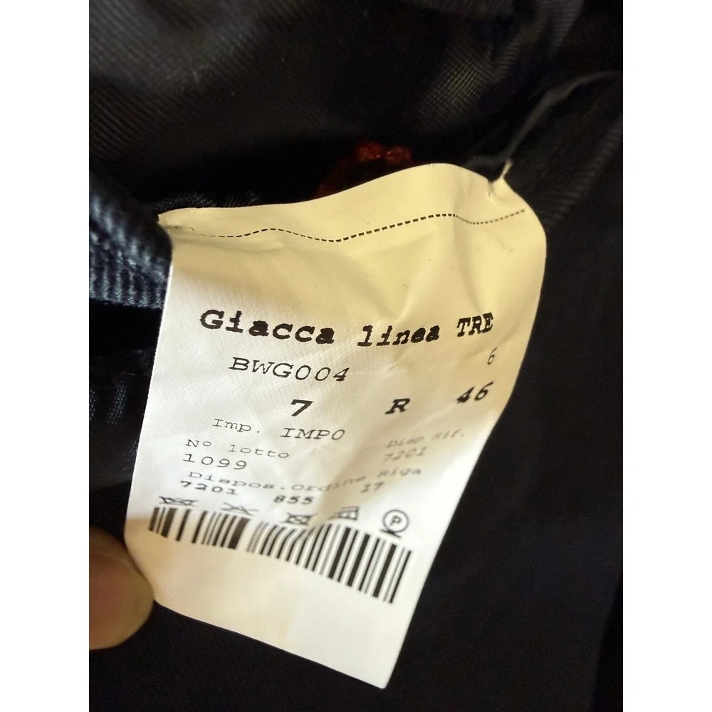 ITALIAN VIRGIN WOOL BLAZER-GIACCA LINEA TRE-LUXURY NWT- SZ:46IT/36US(M)T011 G362
